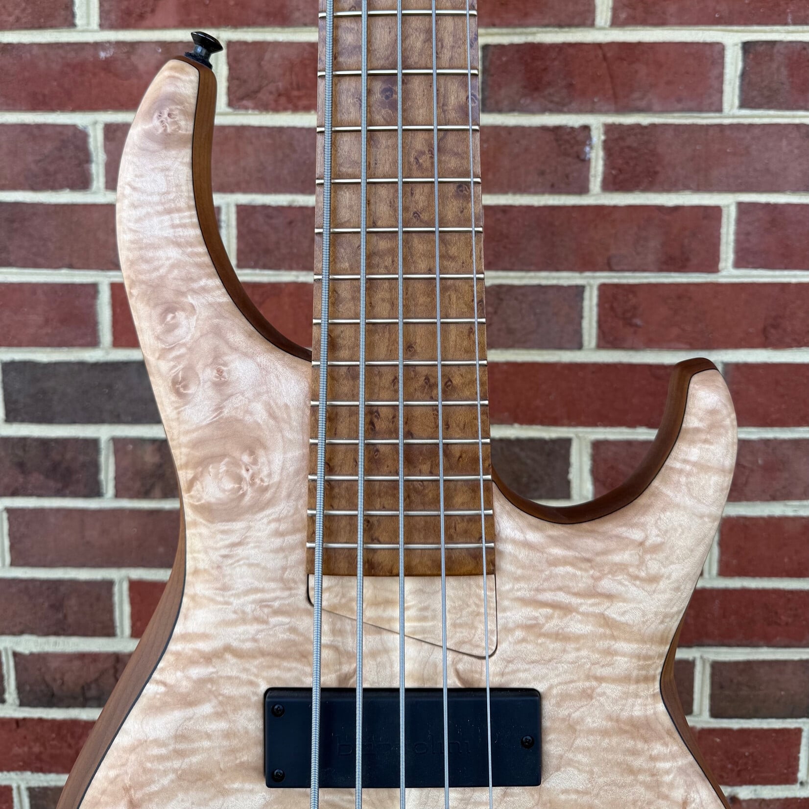 MTD MTD USA 535-24, Maple Burl 10-Top, Roasted Alder Body, Maple Neck, Roasted Birdseye Maple Fretboard & Headstock, MTD Deluxe Bag