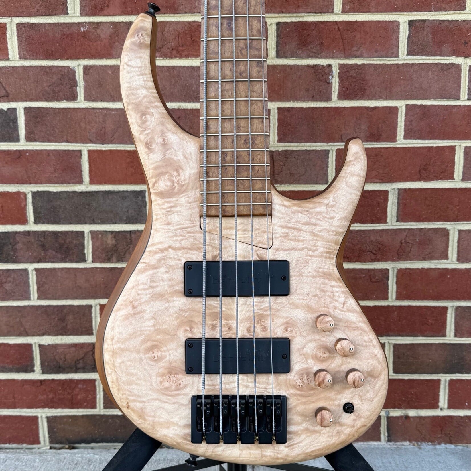MTD MTD USA 535-24, Maple Burl 10-Top, Roasted Alder Body, Maple Neck, Roasted Birdseye Maple Fretboard & Headstock, MTD Deluxe Bag