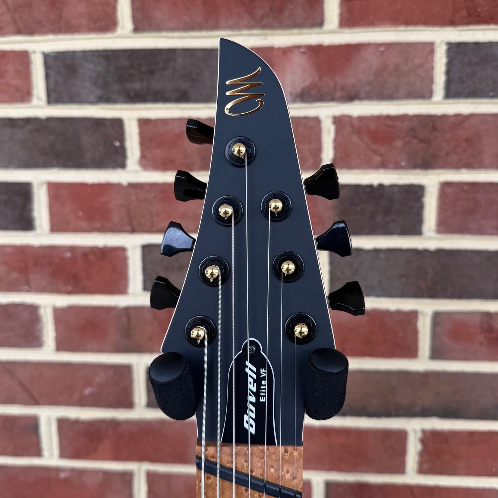 Mayones Mayones Duvell Elite VF 7, Buckeye Burl Top with Black Burst, Black Limba Body, 5pc Wenge/Purpleheart Neck, Roasted Birdseye Maple Fretboard, Velvetrone Ironside + Solium Pickups, Hipshot Bridge & Tuners, Mayones Hybrid Case