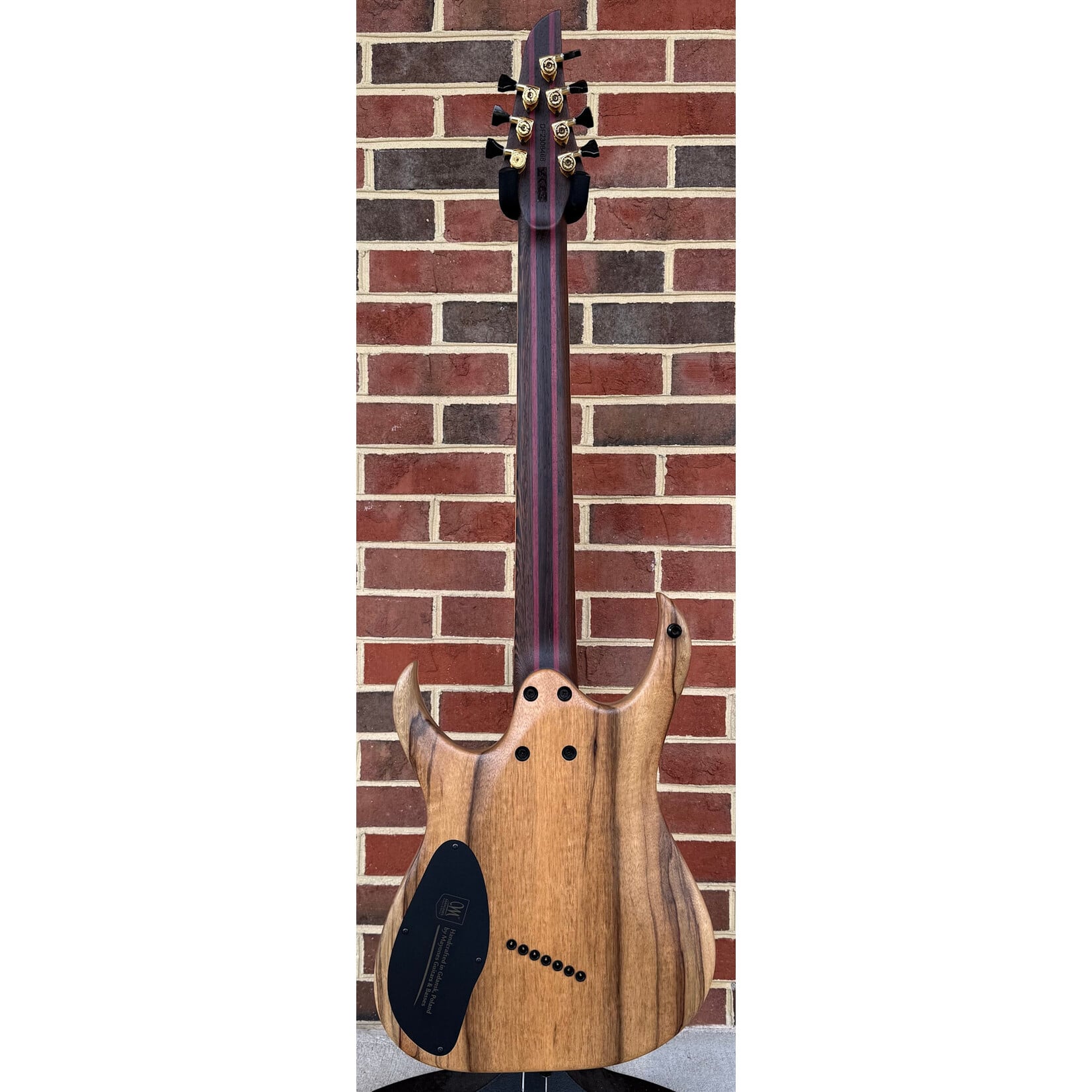 Mayones Mayones Duvell Elite VF 7, Buckeye Burl Top with Black Burst, Black Limba Body, 5pc Wenge/Purpleheart Neck, Roasted Birdseye Maple Fretboard, Velvetrone Ironside + Solium Pickups, Hipshot Bridge & Tuners, Mayones Hybrid Case