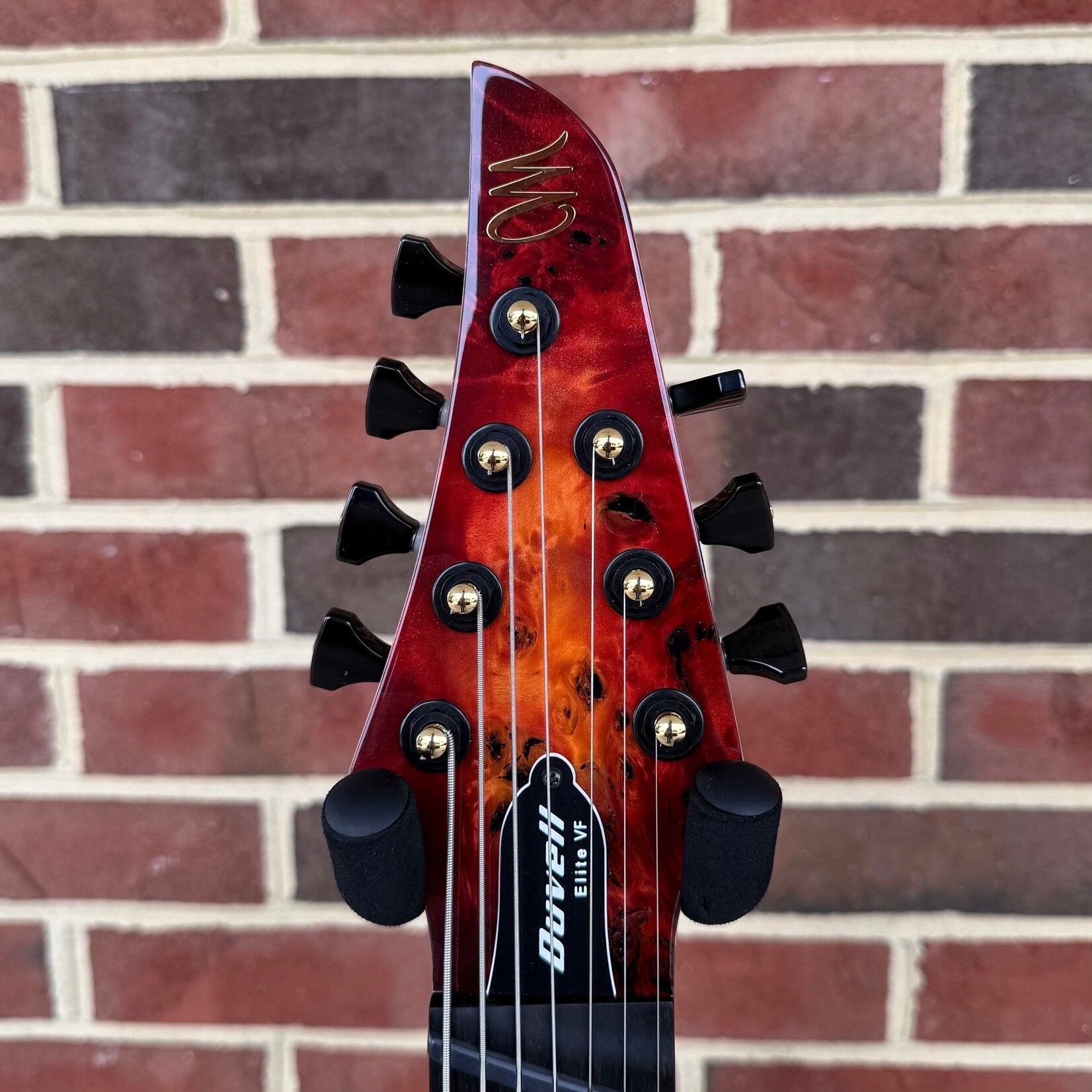 Mayones Mayones Duvell Elite VF 7, Lava Burst Gloss Top, 4A Eye Poplar Top, Mahogany Body, 5pc Wenge/Purpleheart Neck, Ebony Fretboard, Mayones Nola Bridge, Velvetrone Ironside + Solium Pickups, Mayones Hybrid Case