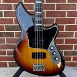Novo Guitars Novo Guitars Ivorus Bass, 3-Tone Burst, Tempered Pine Body, Light Distress, Tempered Maple Neck, East Indian Rosewood Fretboard, Bull Black Headstock, Novo Deluxe Gig Bag