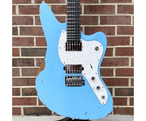 Mayones Jassper Aged V24, Monolith Daphne Blue Nitro (Aged), Swamp