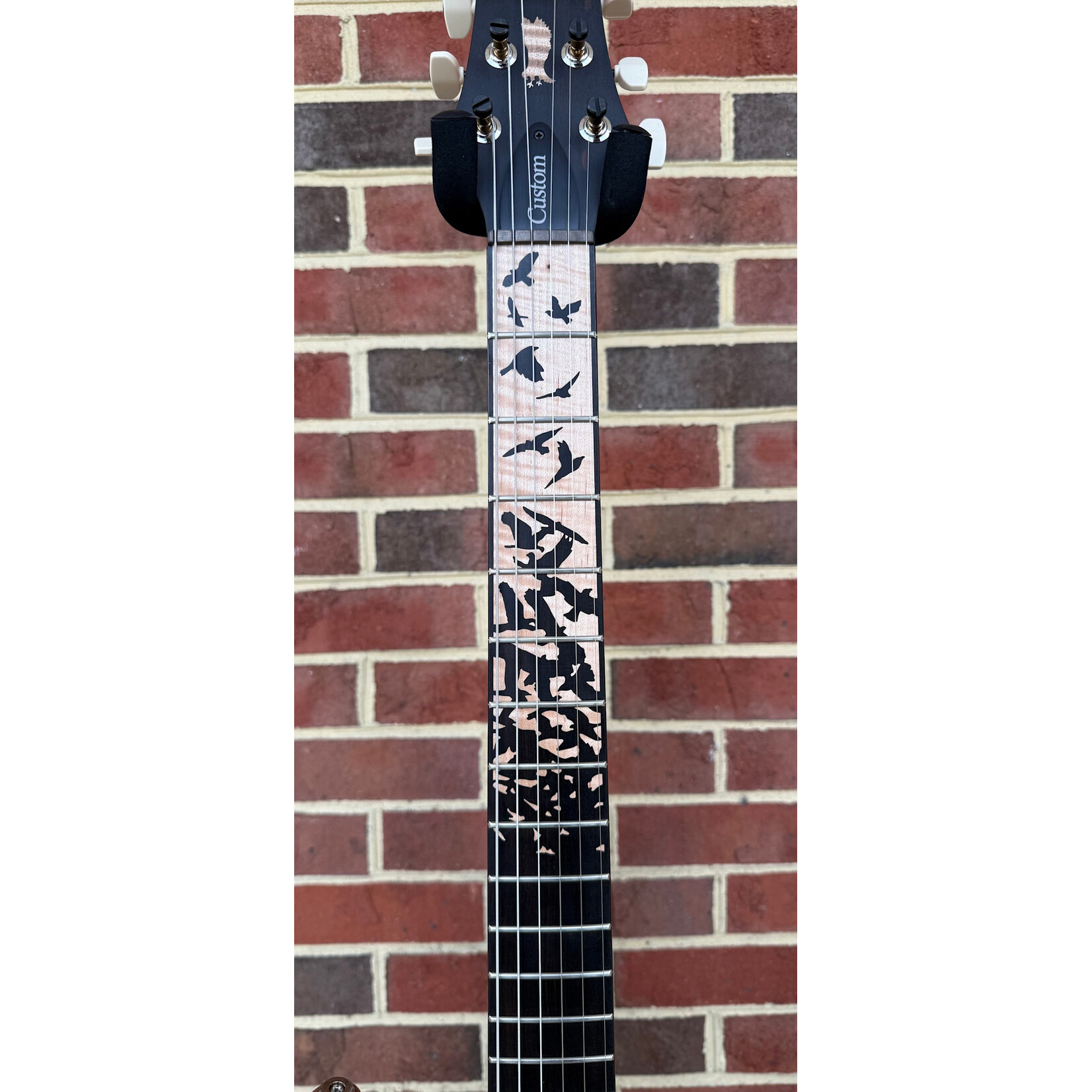 Paul Reed Smith Paul Reed Smith Custom 24 "Birds of a Feather" Limited Edition, Charcoal Microburst, Artist Grade Flame Maple Top, Mahogany Body, Ebony & Figured Maple Fretboard, Old School Private Stock Eagle Headstock Inlay, PRS DMO Pickups, Hardshell Cas