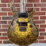Paul Reed Smith Paul Reed Smith Private Stock Custom 24 Hardtail, Dirty Blonde Glow, Buckeye Burl Top, South American Figured Mahogany Body, Pale Moon Ebony Neck, Pale Moon Ebony Fretboard, \m/ Pickups, Smoked Black Hardware