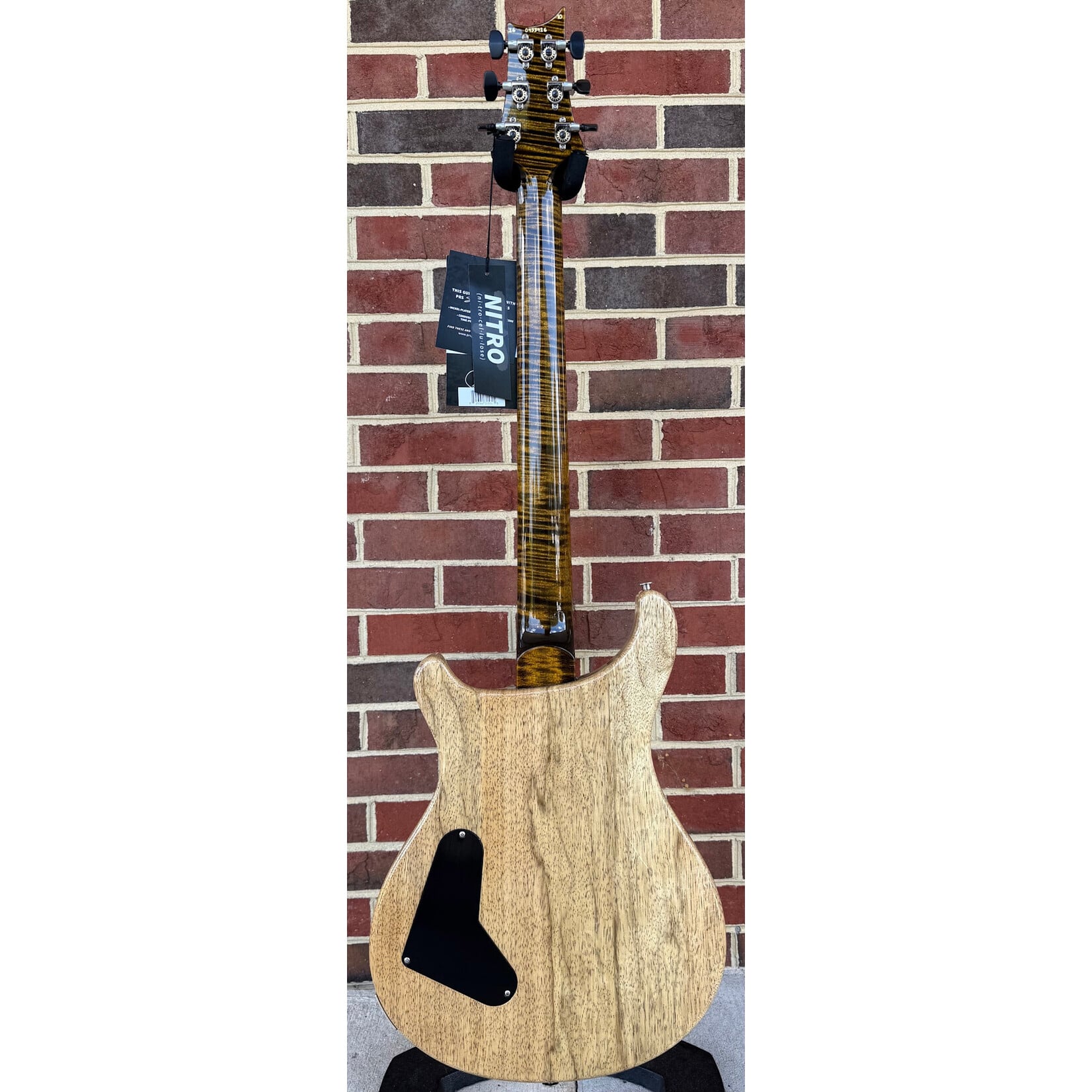 Paul Reed Smith Paul Reed Smith Limited Edition Wood Library Custom 24 Stoptail, Tiger Eye, Flame Maple 10-Top, Black Limba Body, Flame Maple Neck, Ziricote Fretboard, PRS DMO Pickups, Hardshell Case