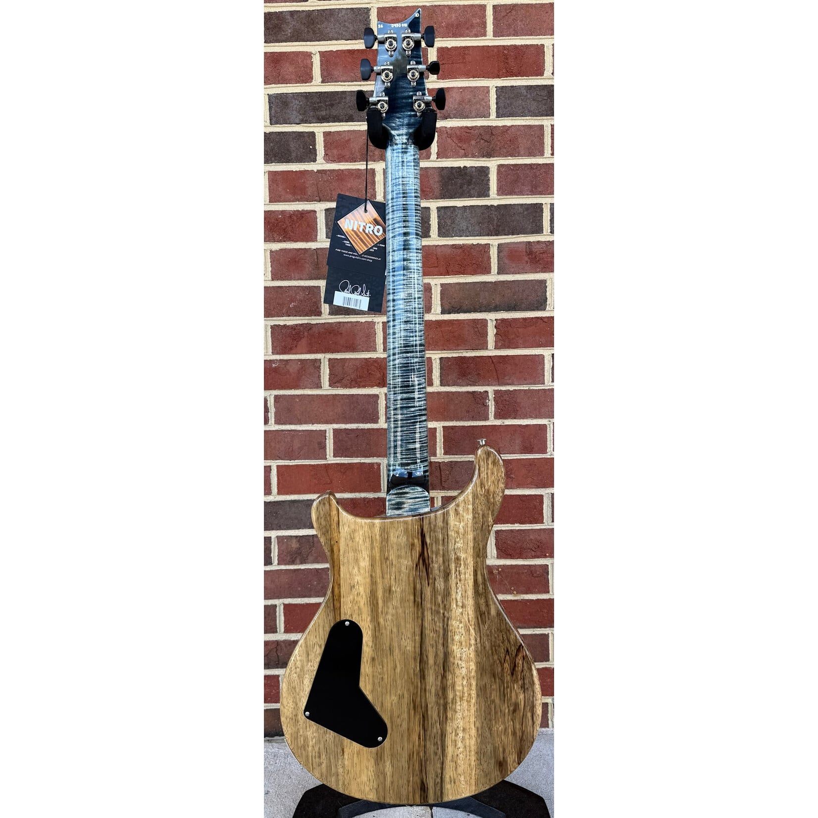 Paul Reed Smith Paul Reed Smith Wood Library Custom 24 Stoptail Limited, Faded Whale Blue, Flame Maple 10-Top, Black Limba Body, Flame Maple Neck, Ziricote Fretboard, PRS DMO Pickups, Hardshell Case