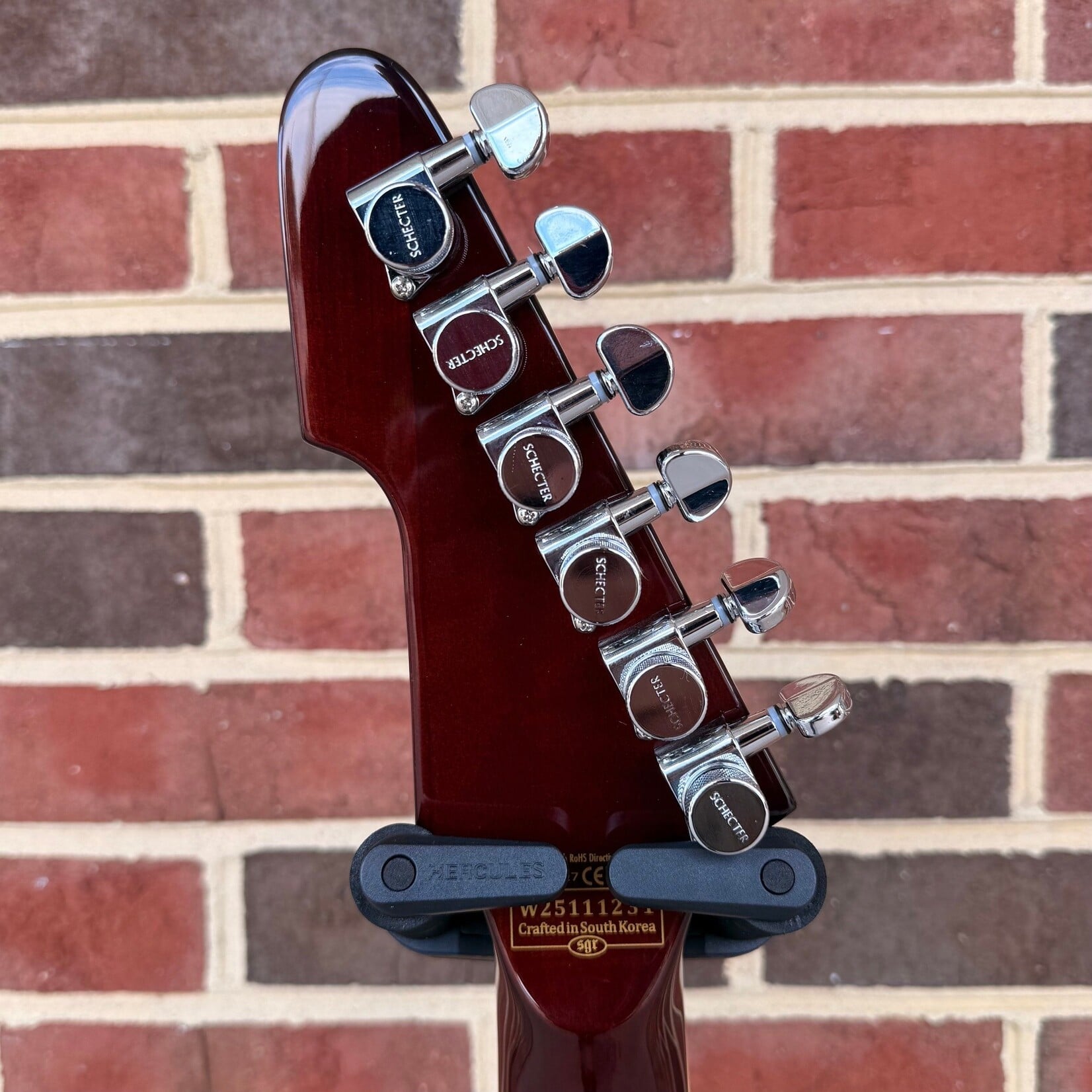 Schecter Guitar Research Schecter E-1 Custom, Vintage Sunburst, Quilted Maple Top, Ebony Fretboard, Locking Tuners, Schecter USA Sunset Strip/Pasadena Pickups