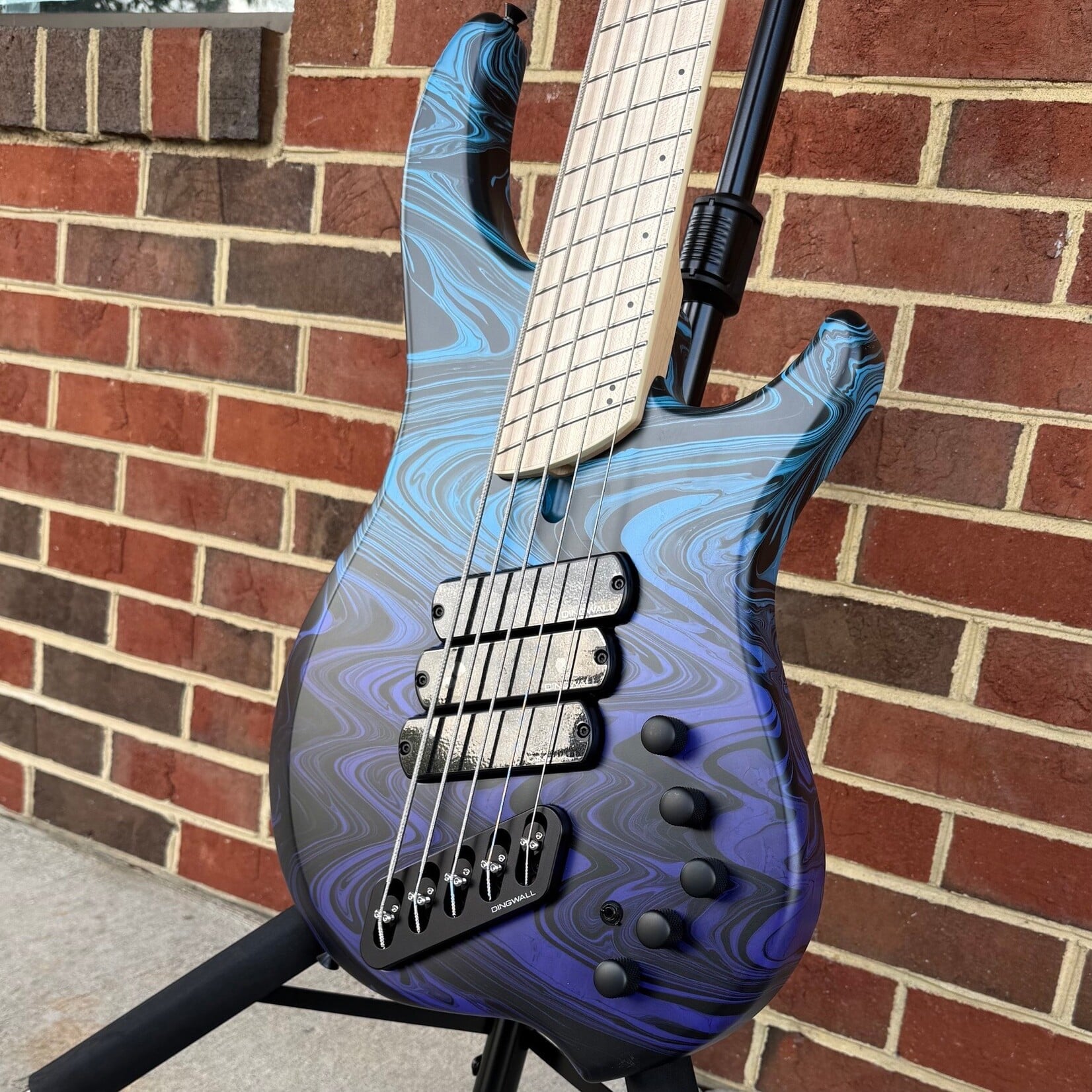 Dingwall Dingwall NG3 5-String, Purple-Blue Fade Swirl, Limited Edition - 1 of 100 Worldwide, Maple Fretboard, Matching Headstock, Dingwall Minimalist Bridge, Dingwall Gig Bag, SN# 21743