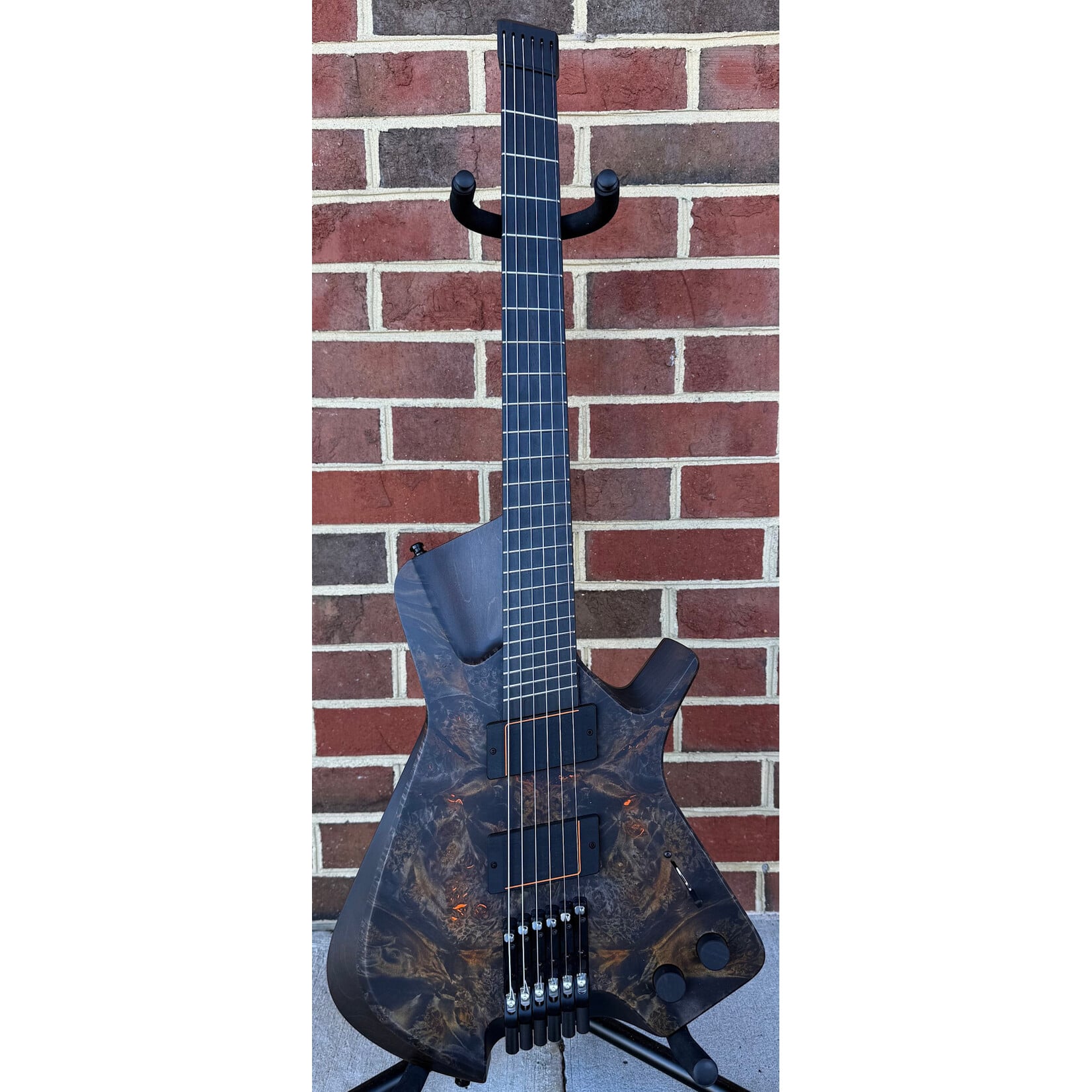 Padalka Guitars Padalka Guitars Axion 6-String, Embers Fade, Maple Burl Top, Roasted Poplar Body, 5pc Flame Maple/Wenge Neck, Ebony Fretboard, Pegcity Super Clutch Pickups with Ebony Covers, Hardshell Case
