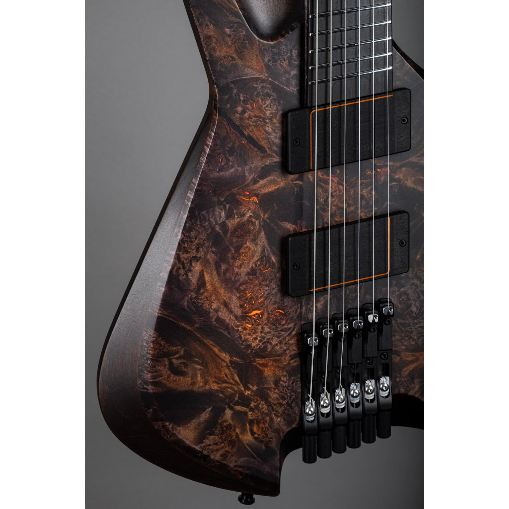 Padalka Guitars Padalka Guitars Axion 6-String, Embers Fade, Maple Burl Top, Roasted Poplar Body, 5pc Flame Maple/Wenge Neck, Ebony Fretboard, Pegcity Super Clutch Pickups with Ebony Covers, Hardshell Case