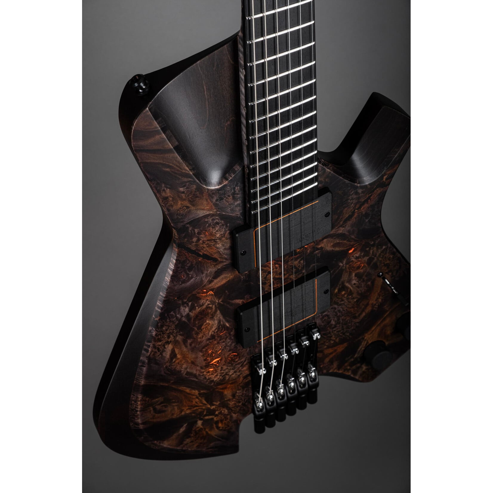 Padalka Guitars Padalka Guitars Axion 6-String, Embers Fade, Maple Burl Top, Roasted Poplar Body, 5pc Flame Maple/Wenge Neck, Ebony Fretboard, Pegcity Super Clutch Pickups with Ebony Covers, Hardshell Case