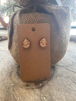 Grinch Wood Earrings