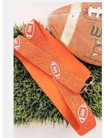 Orange & White Football Bead Purse Strap