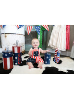Boys Red White & Blue Overalls