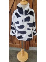 Clover Cottage Black & White Kids Cow Sherpa