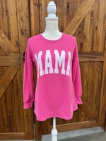 Hot Pink Mama Ribbed Sweater