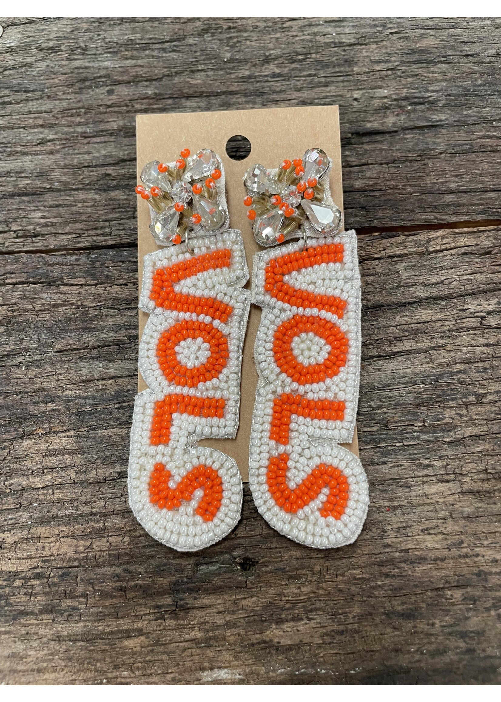 Seed Beaded VOLS Earrings