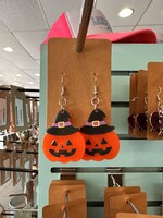 Witch Jack O Lantern Earrings