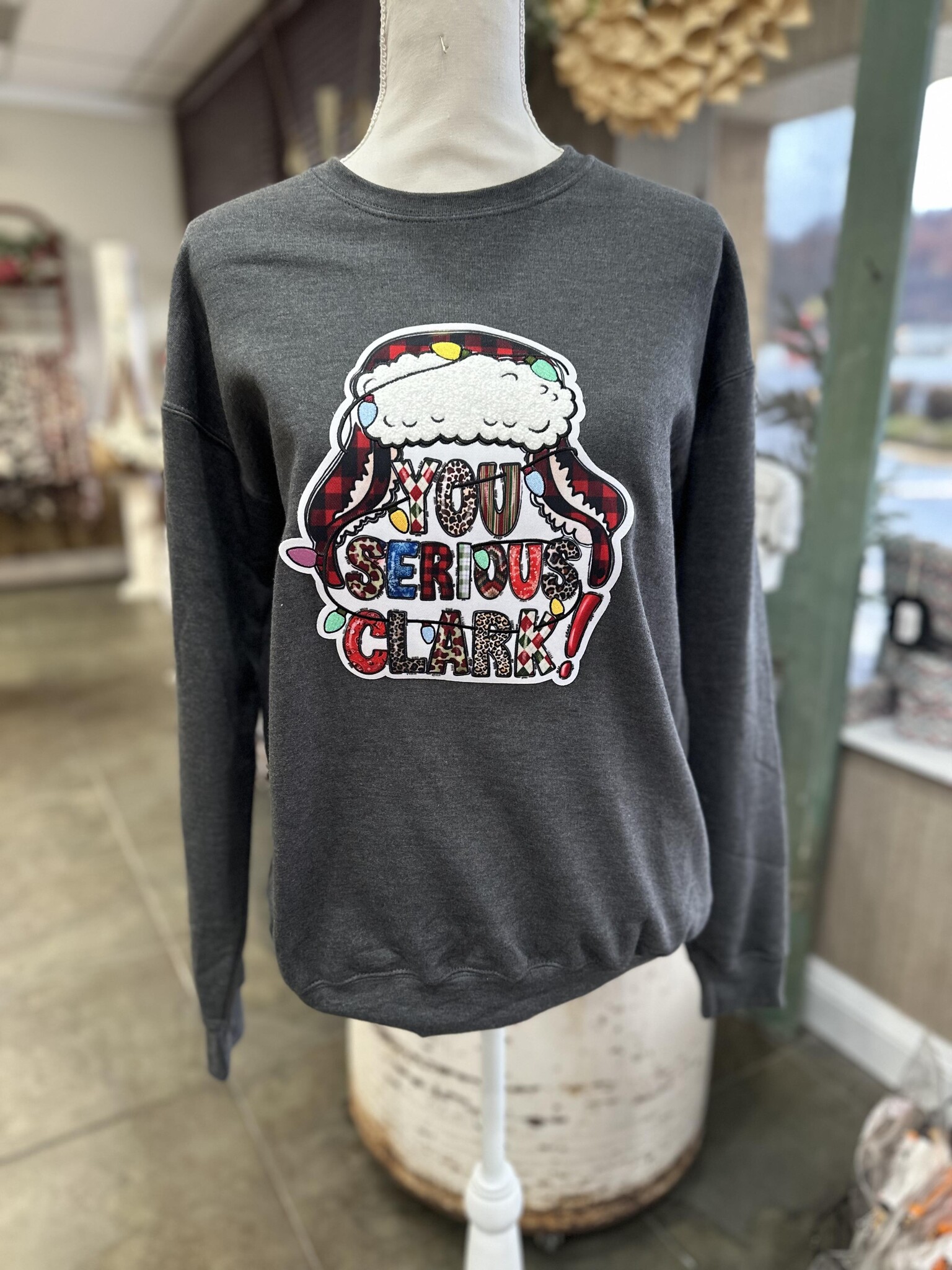 Serious Clark Patch Sweatshirt Trixie's Boutique