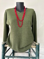 Olive Lightweight Knit Sweater
