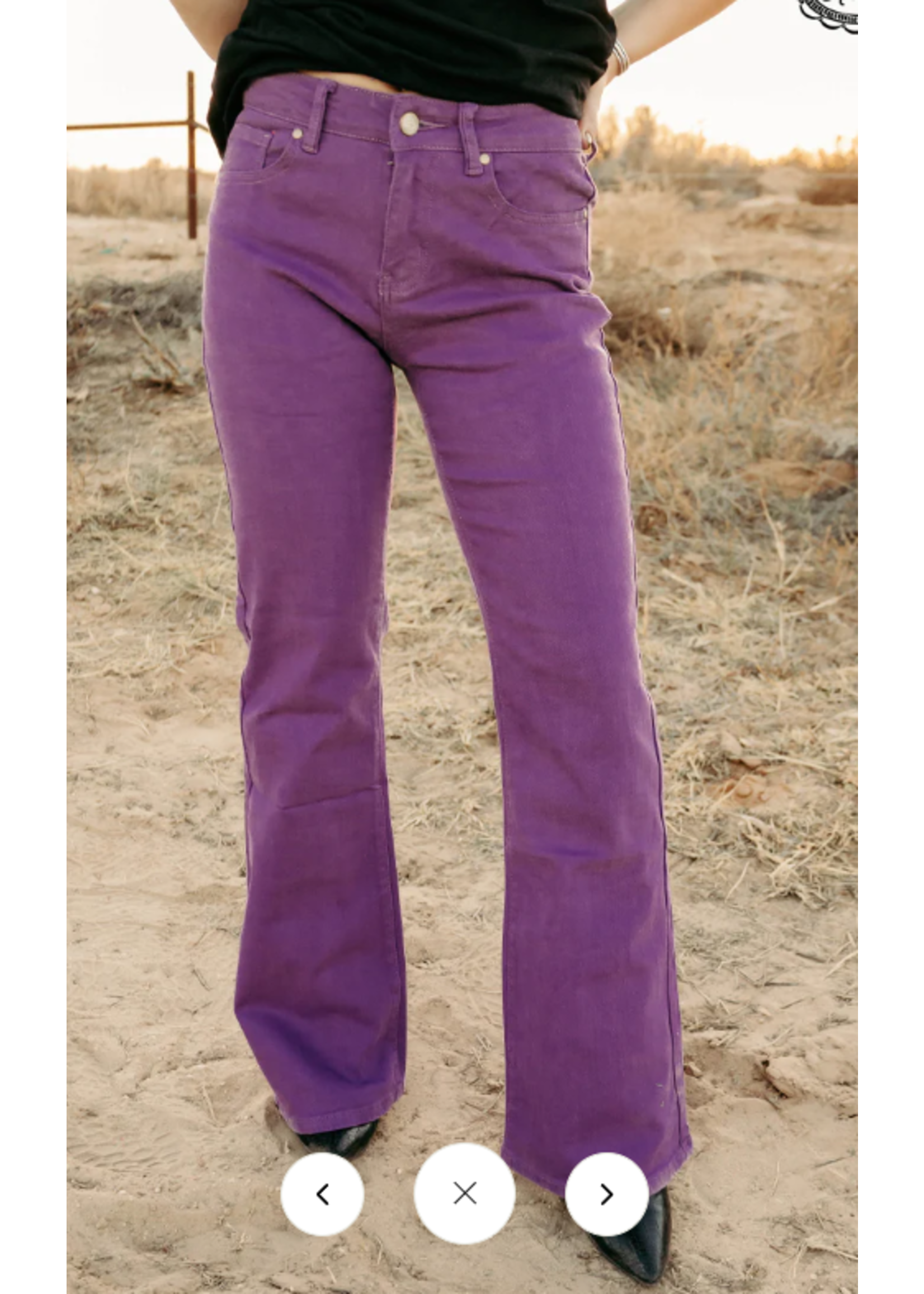 sterling kreek Walkin West Purple Denim Jeans