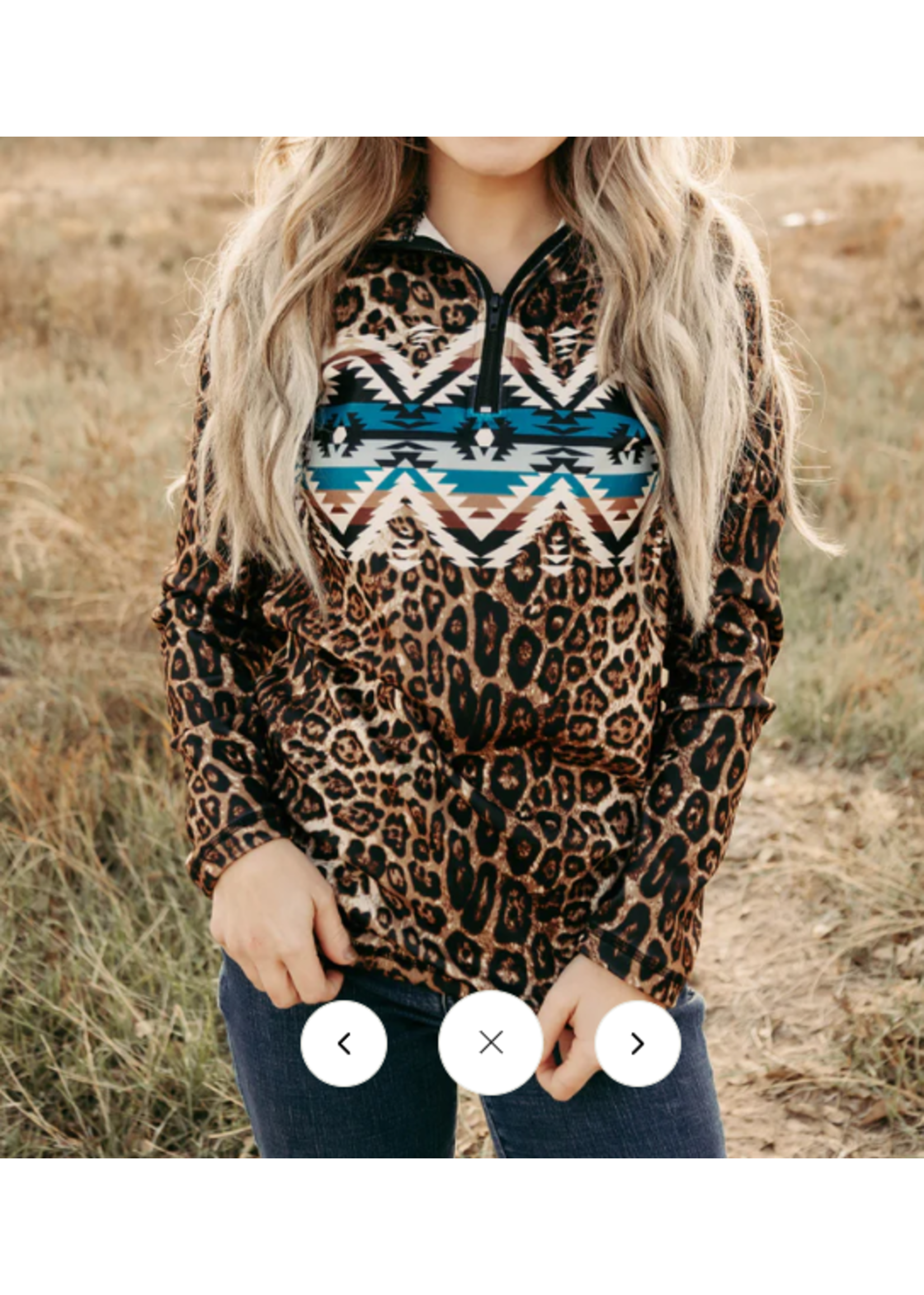 sterling kreek Lady In Leopard Pullover