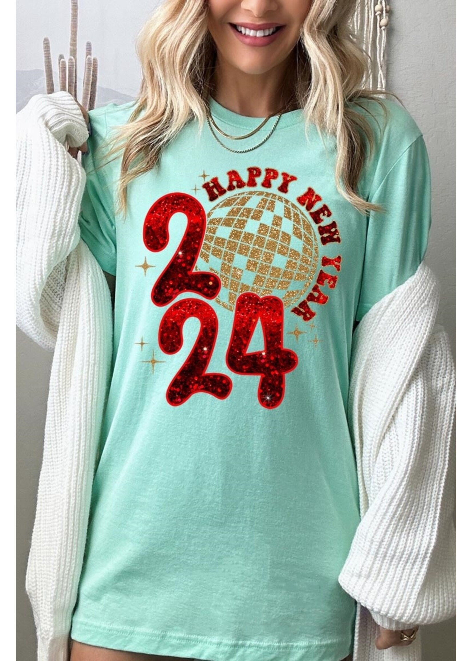 Happy New Year Mint Tee