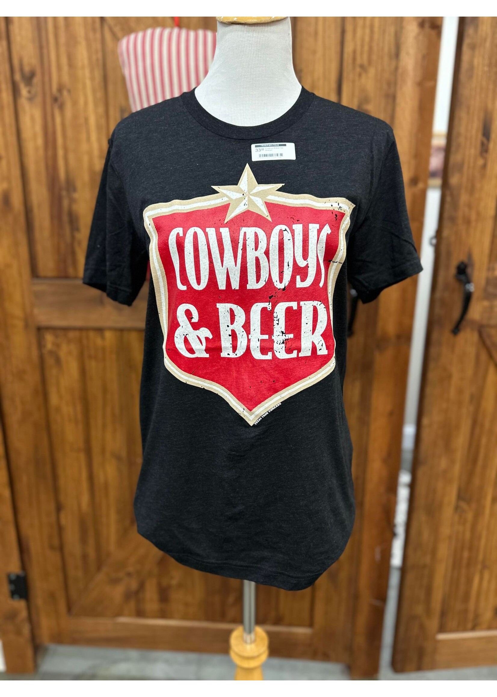 Texas True Cowboys & Beer Tee