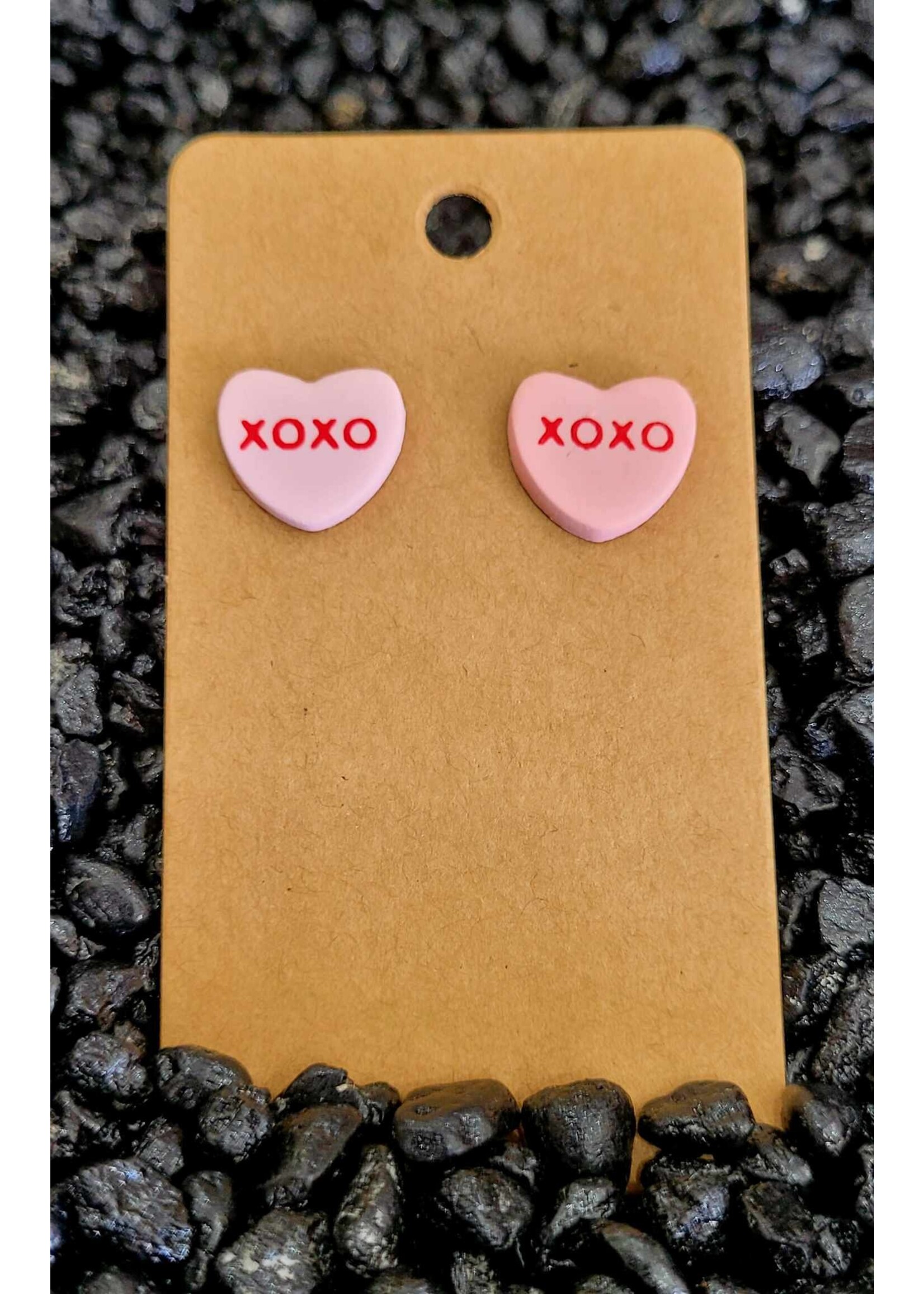 Candy Heart Stud Earrins (24')