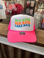 Boat Sun Lake Trucker Hat