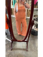 Oddi Burnt Orange Knit Jumpsuit