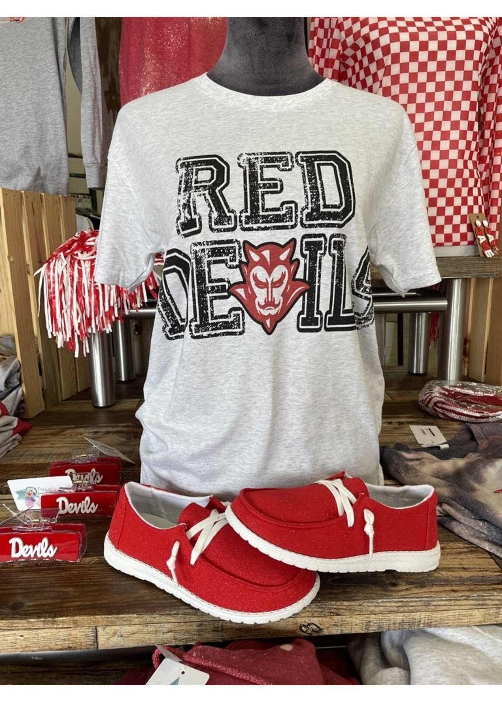Red Devils Ash Grey Tee