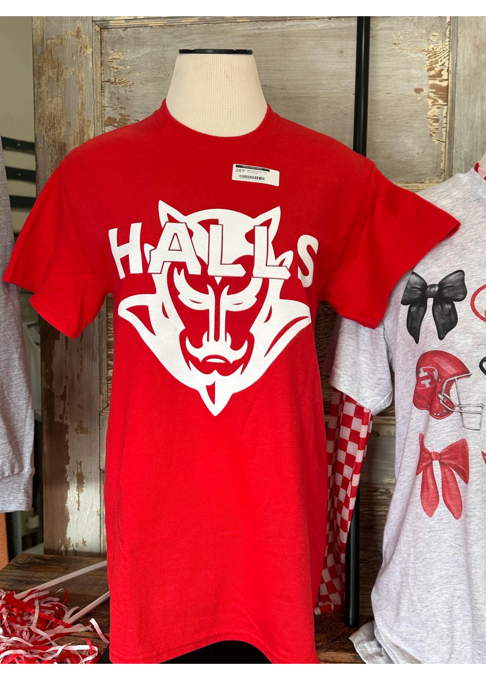 Halls Red Devils Red Tshirt