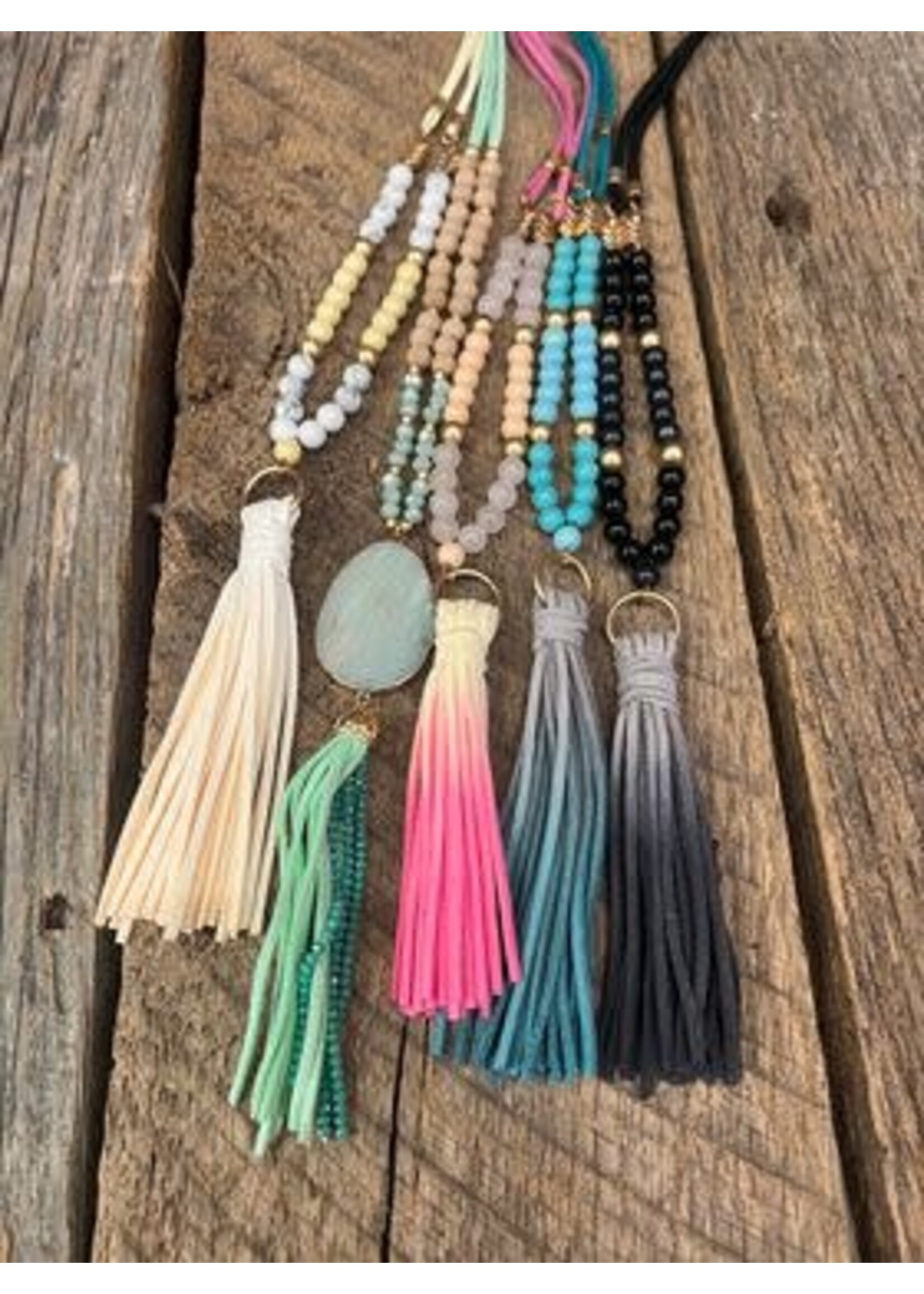 Asst. Leather Beaded Necklaces