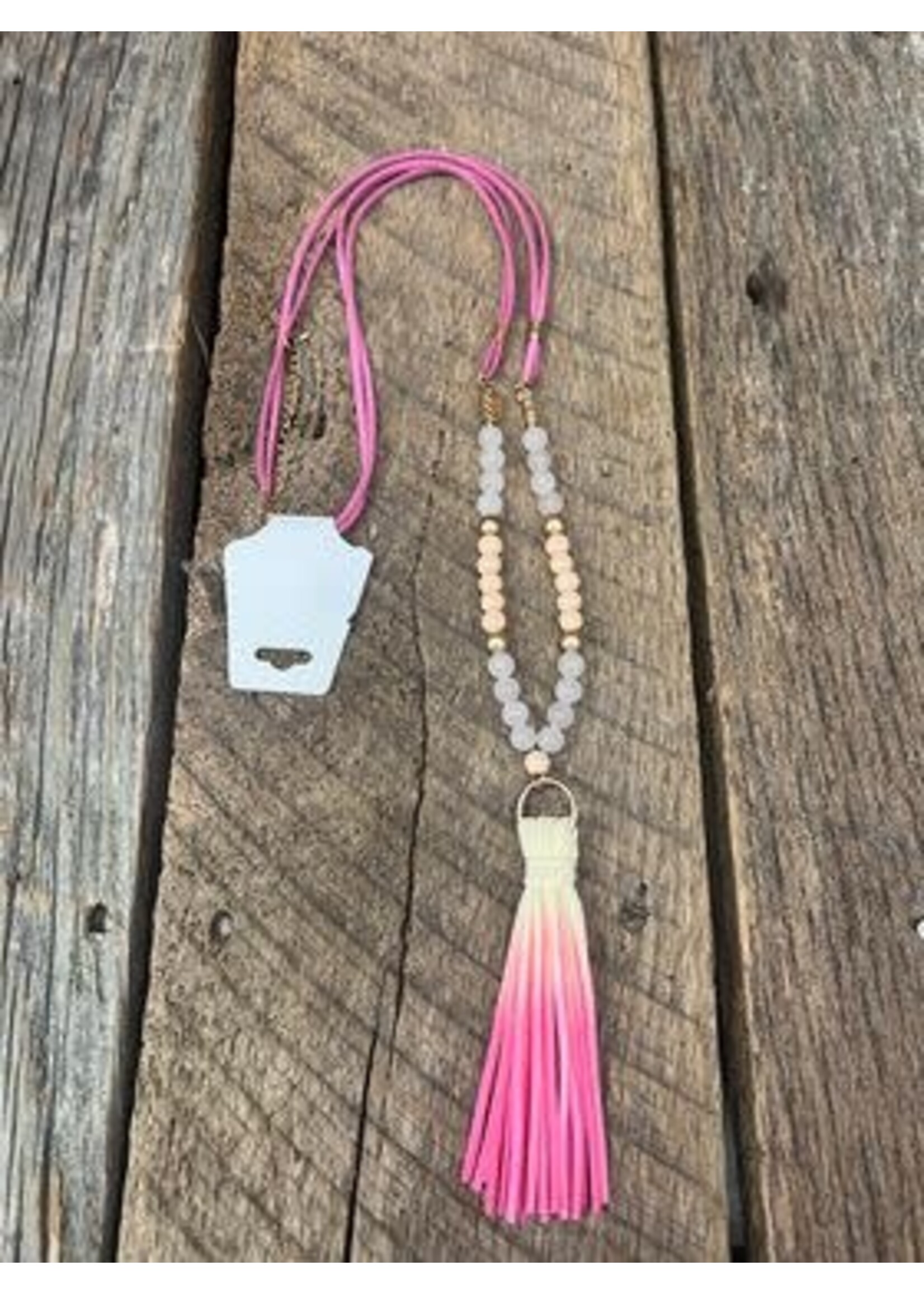 Asst. Leather Beaded Necklaces