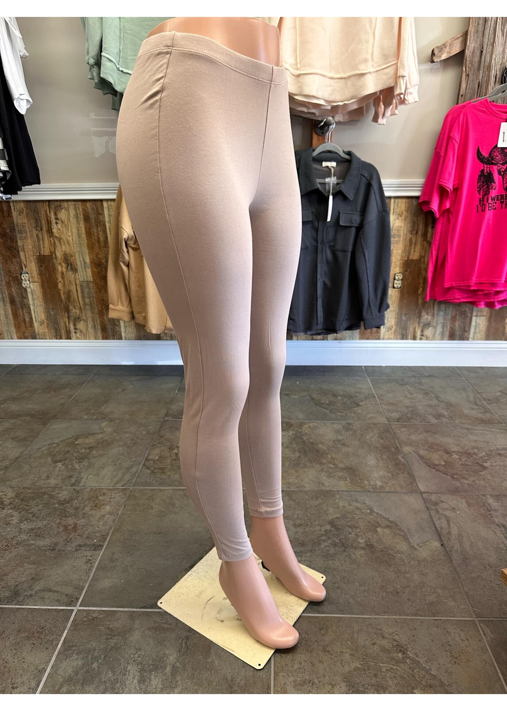 Zenana Cotton Full Length Leggings