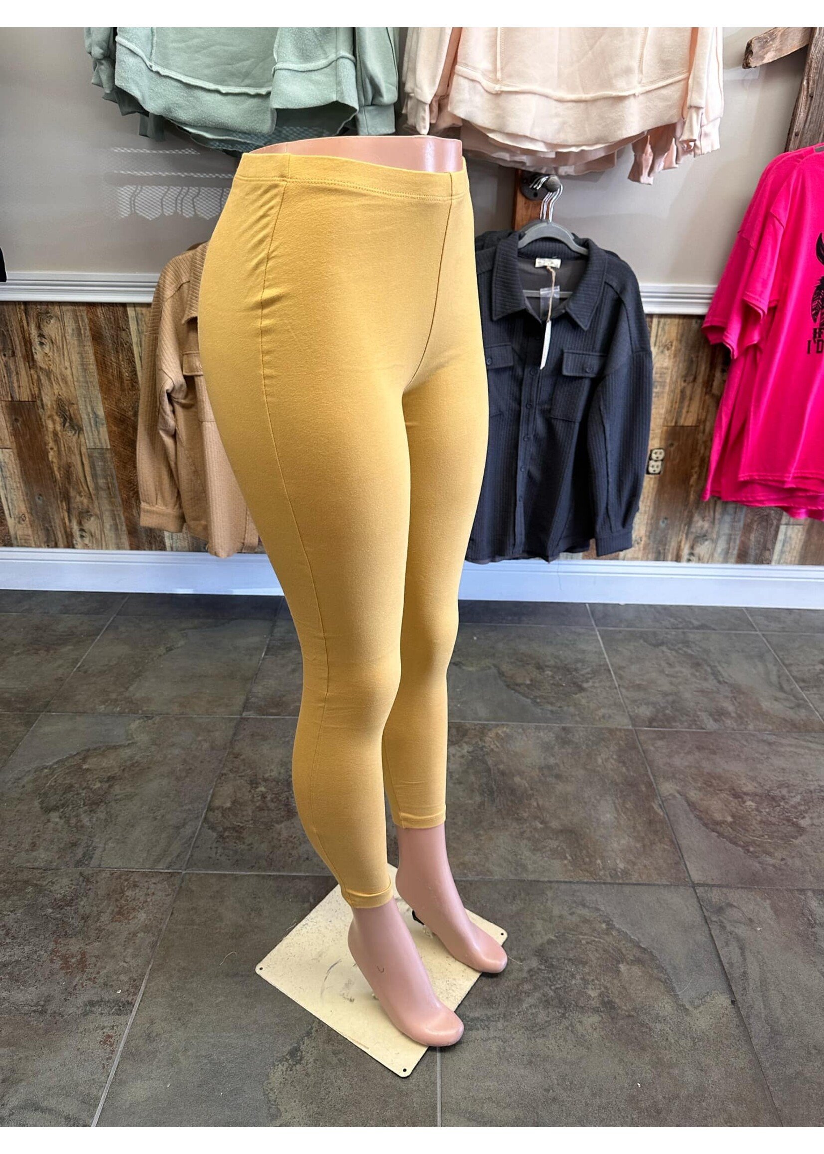 Zenana Cotton Full Length Leggings