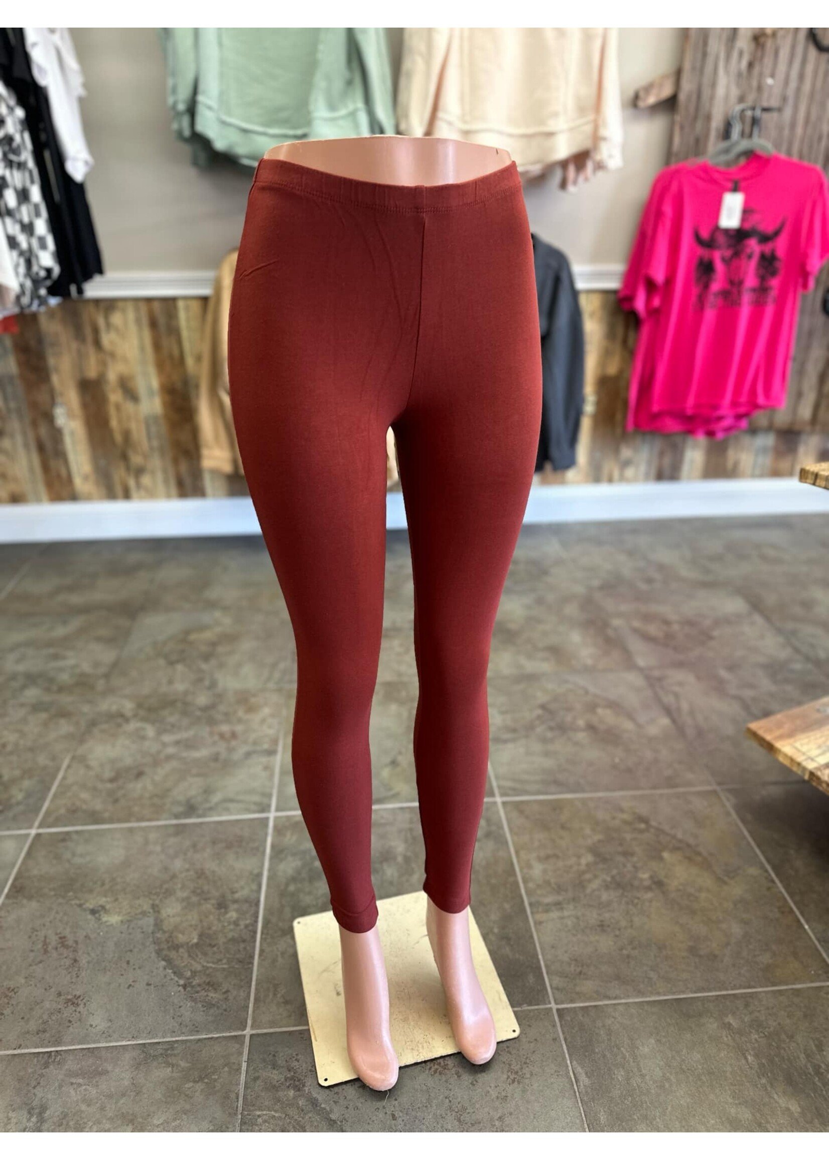 Zenana Cotton Full Length Leggings