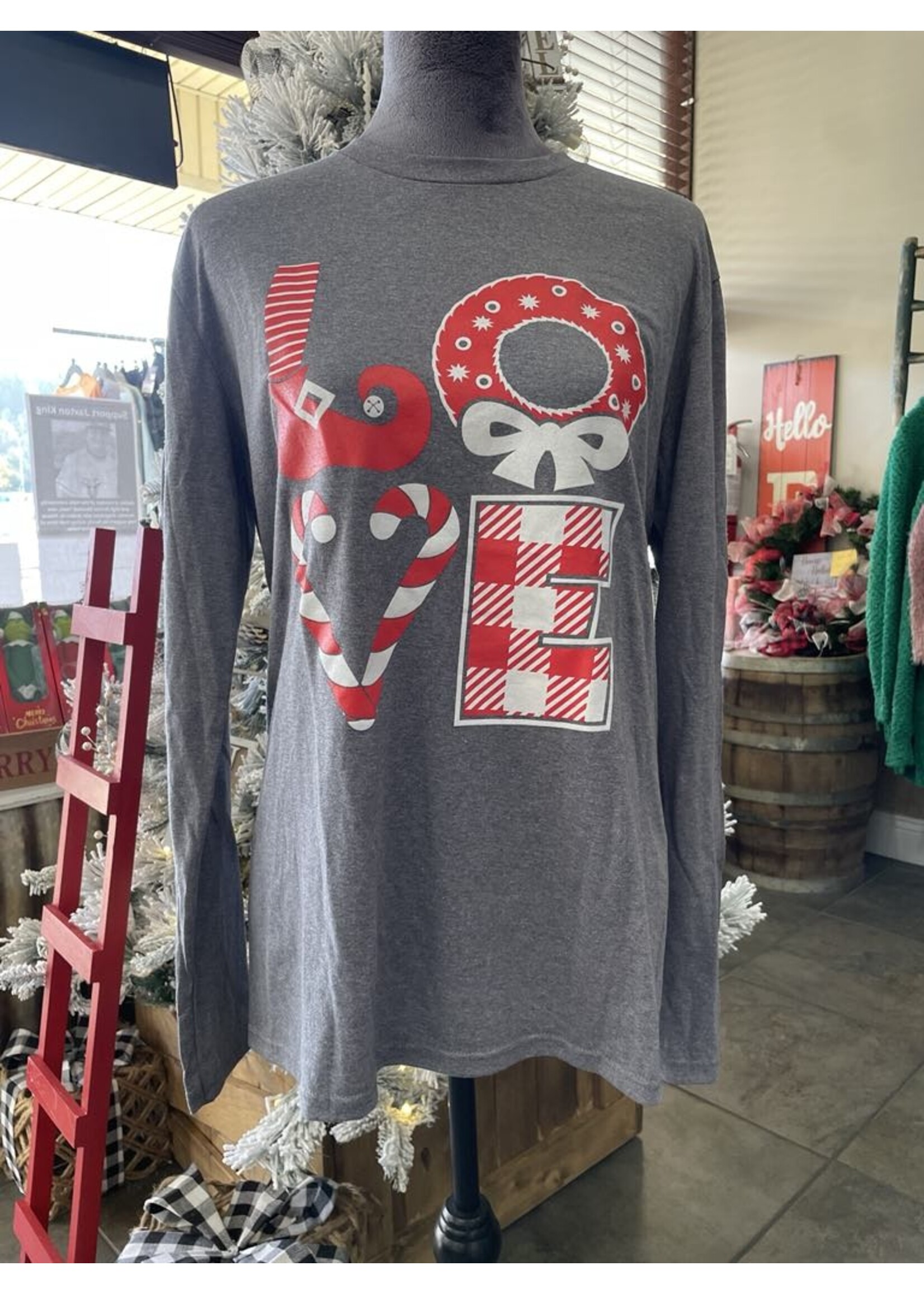 Christmas LOVE LS Tee