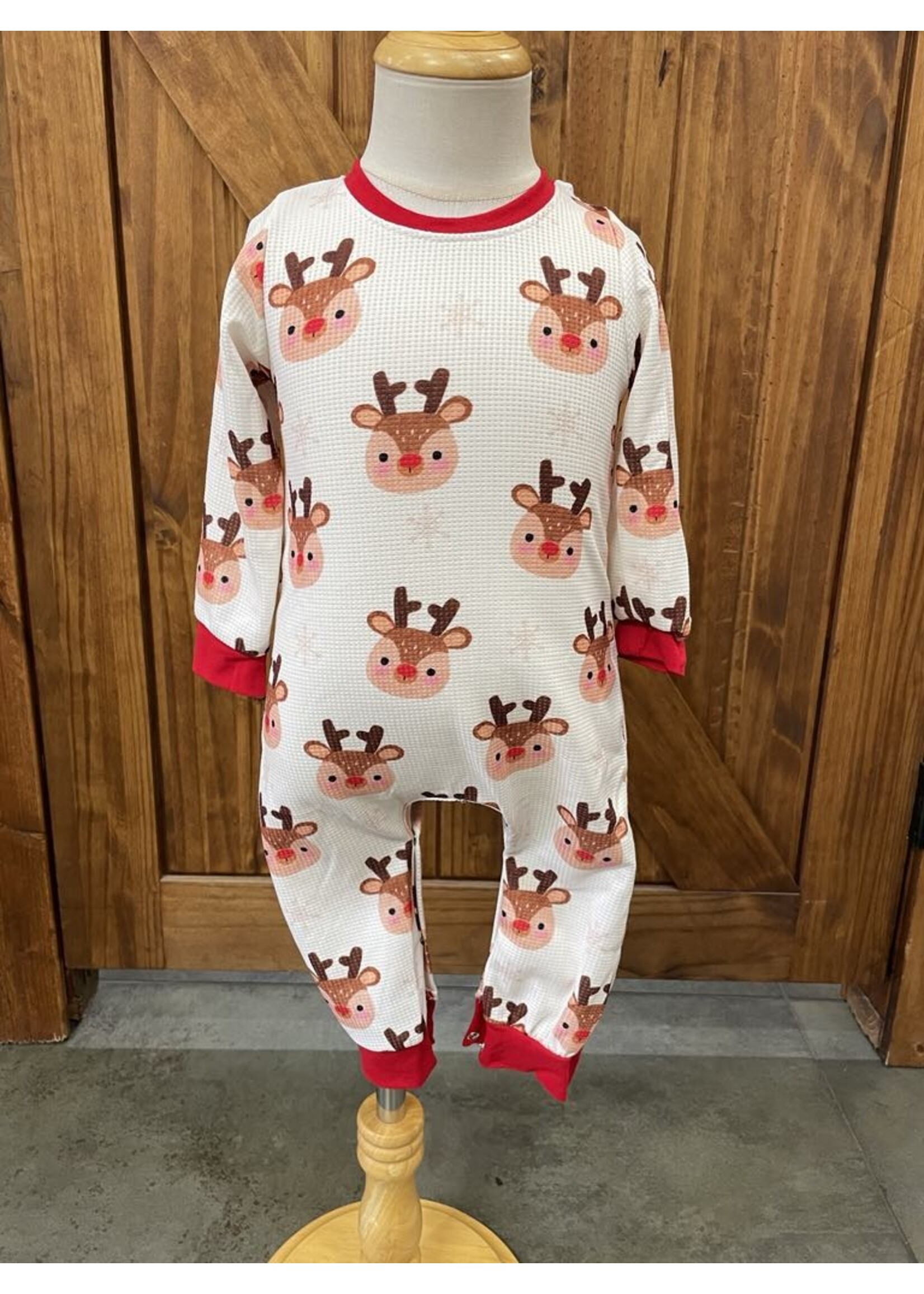 Clover Cottage Rudolph Boy Romper