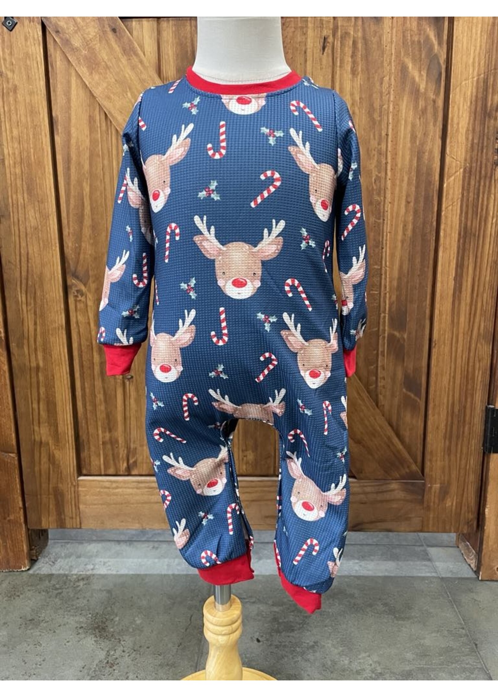 Clover Cottage Oxford Deer Boy Romper