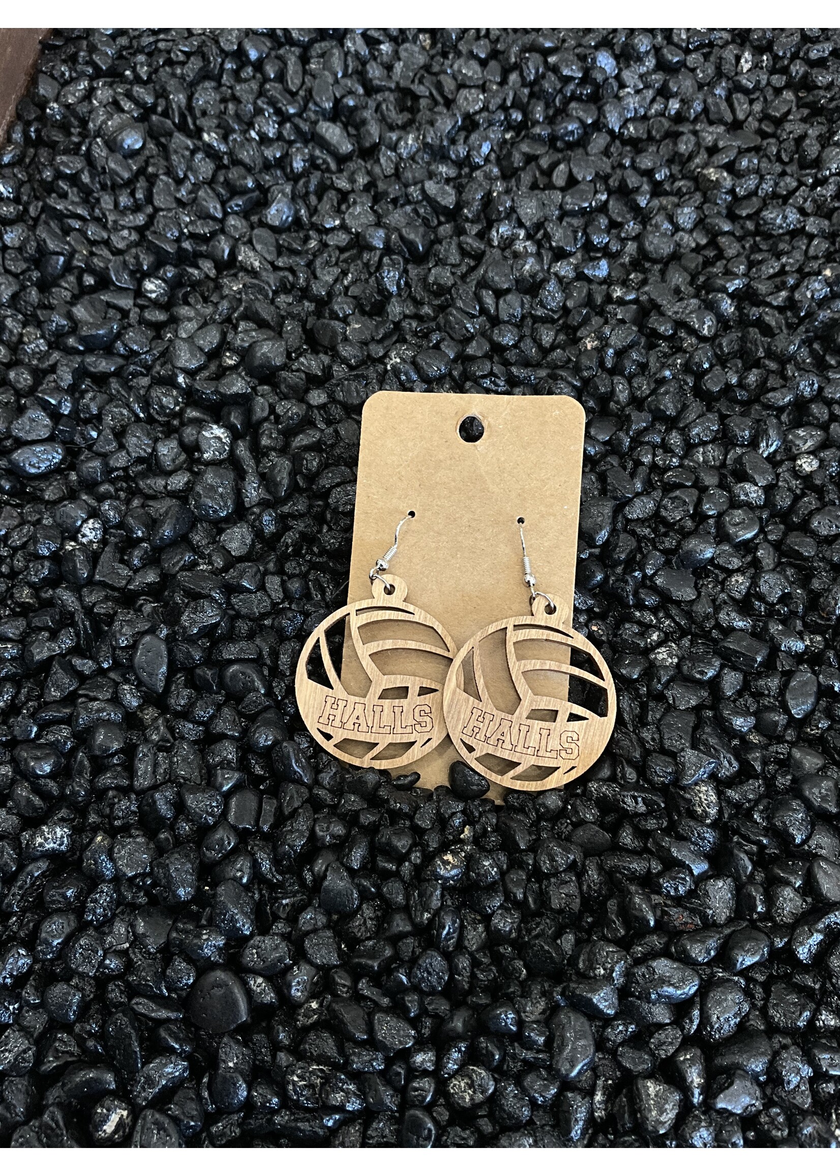 Halls Wood sport earrings