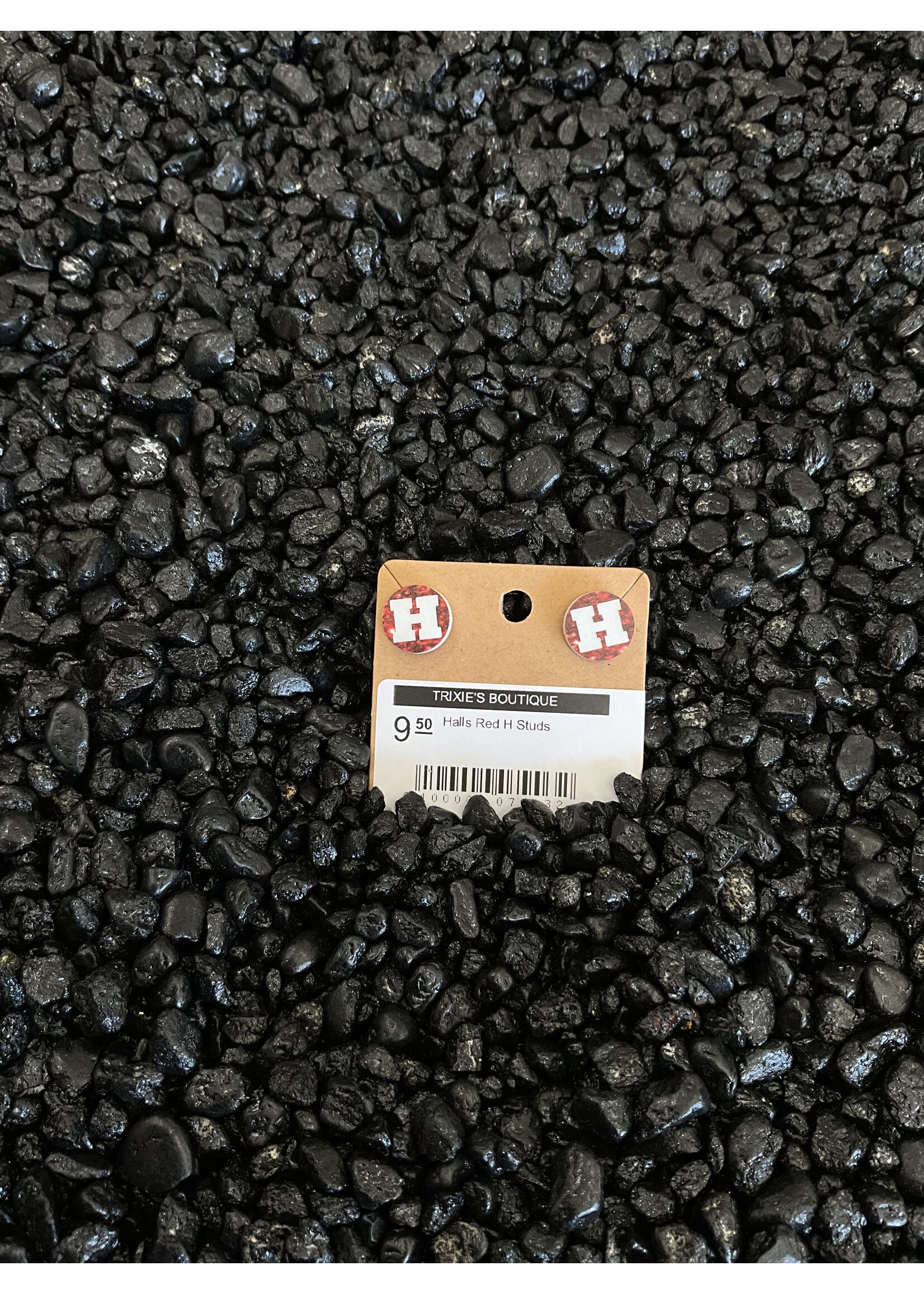 Halls Red H  Studs