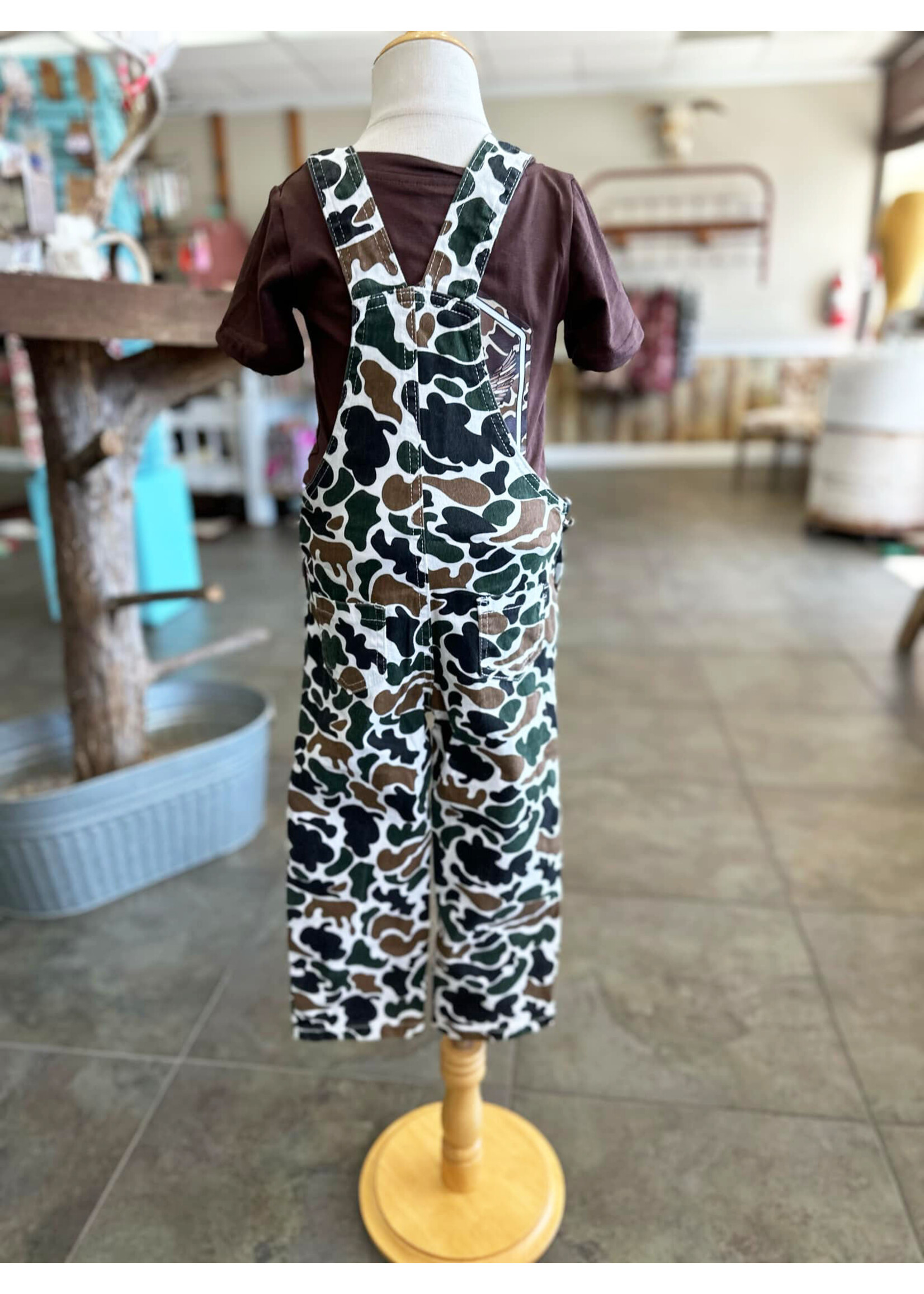 Boys Camo Overall Set