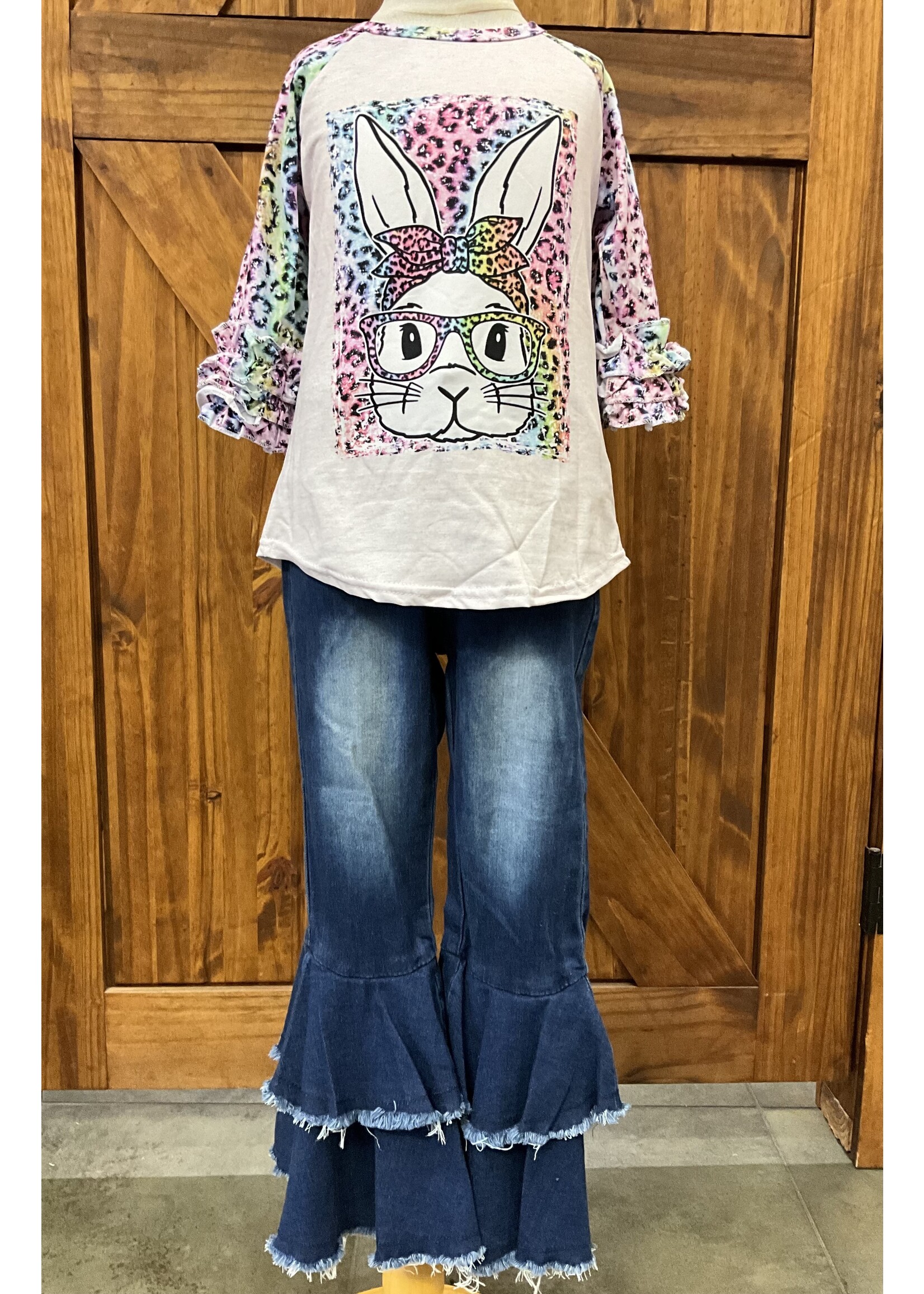 Girls Denim Flare Jeans