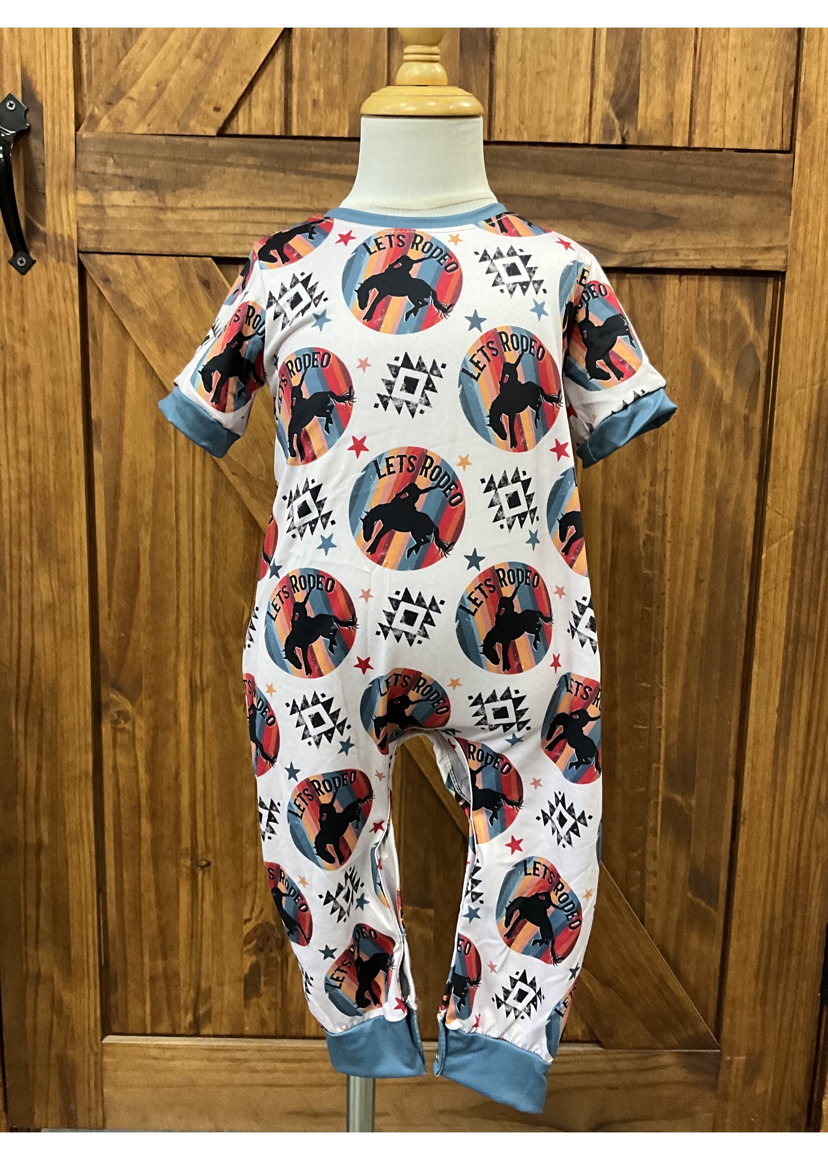 Clover Cottage Lets Rodeo Boy Romper