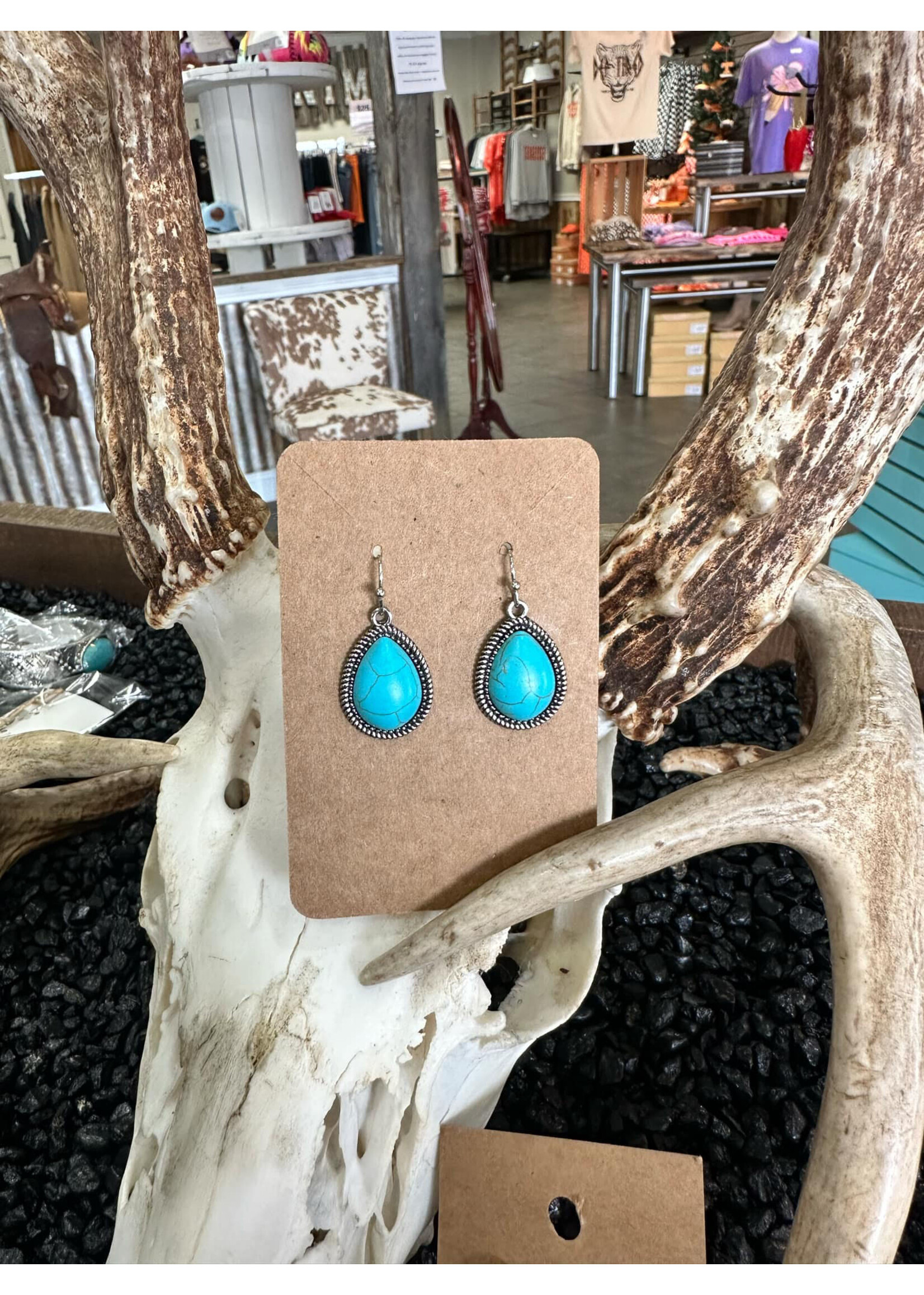 Sterling kreek Heart of Tahiti Earrings Turq