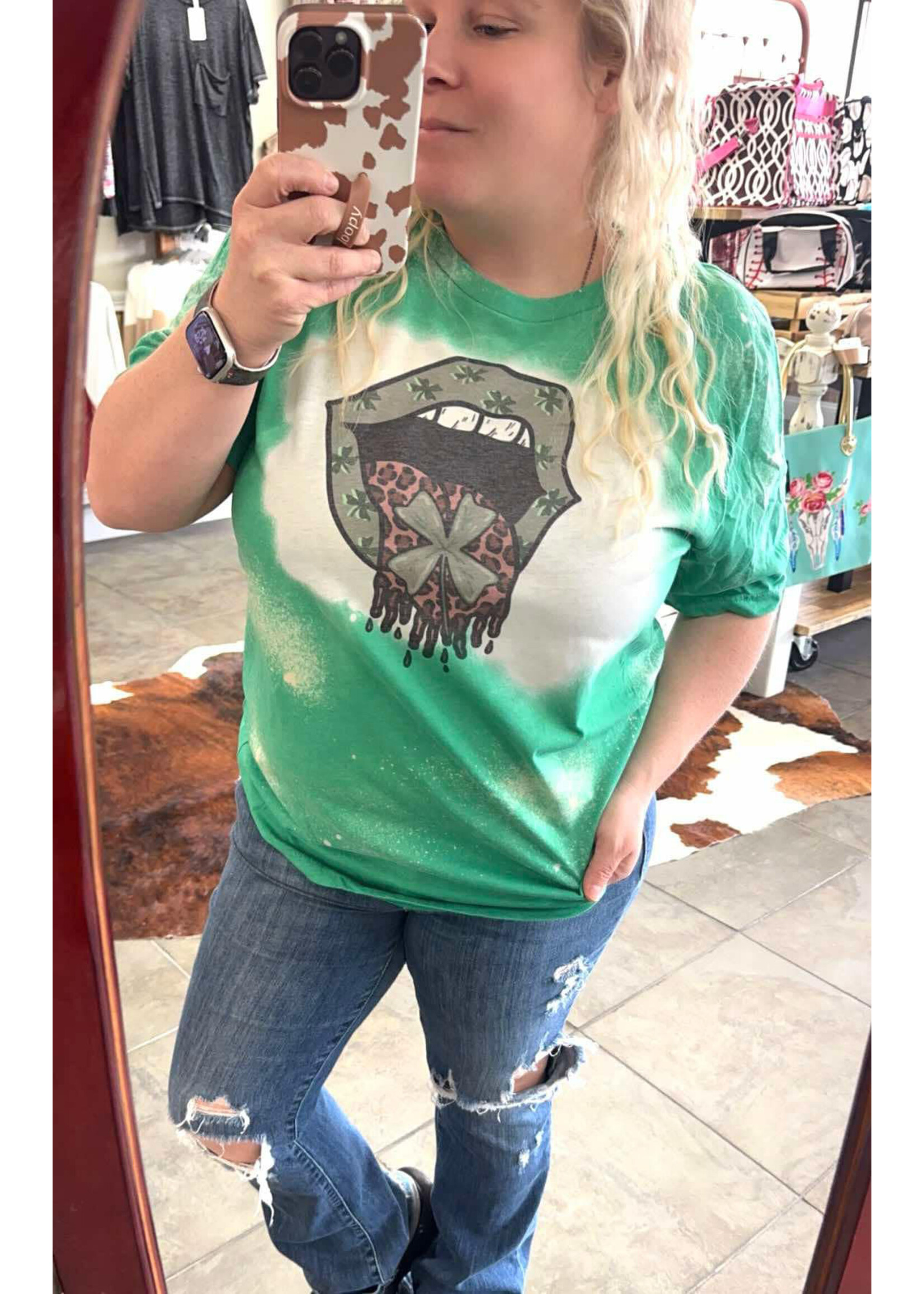 St. Patty Lips Tee XL