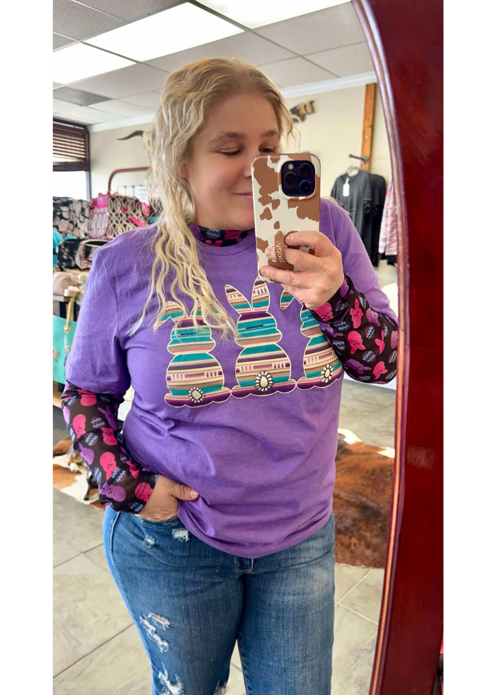 Sterling kreek Serape Bunny Tee